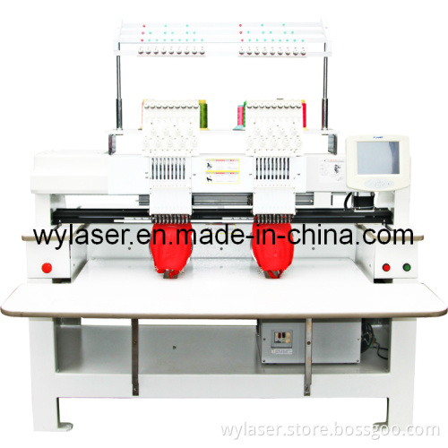 High Speed Computerized Tubular One Head Embroidery Machine with Touch Screen for Cap/Garment/T-Shit Compact Embroidery (WY902-C/1202-C)